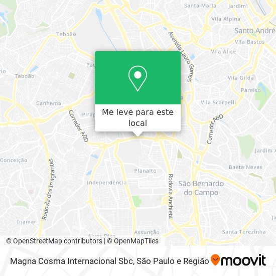 Magna Cosma Internacional Sbc mapa