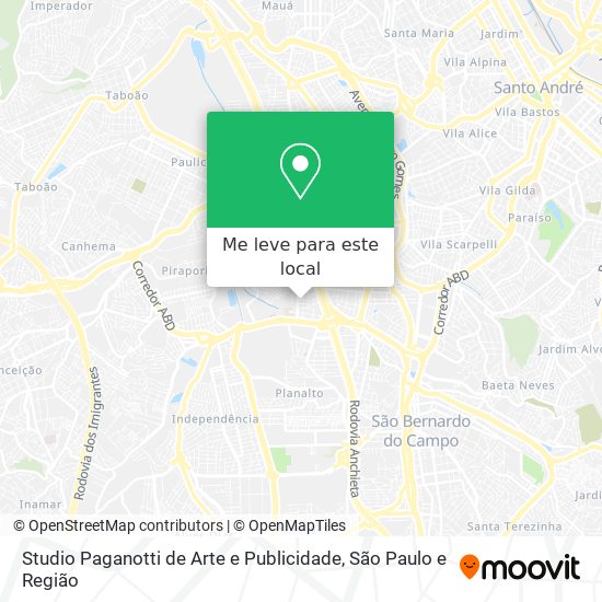 Studio Paganotti de Arte e Publicidade mapa