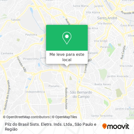 Pilz do Brasil Sists. Eletrs. Inds. Ltda. mapa