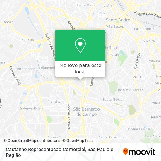 Castanho Representacao Comercial mapa