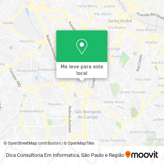 Dica Consultoria Em Informatica mapa