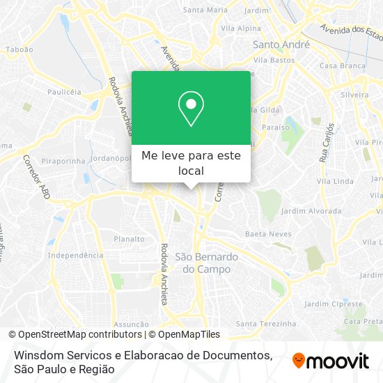 Winsdom Servicos e Elaboracao de Documentos mapa