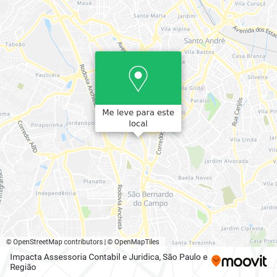 Impacta Assessoria Contabil e Juridica mapa