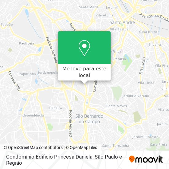 Condomínio Edificio Princesa Daniela mapa