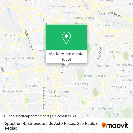 Spectrum-Distribuidora de Auto Pecas mapa