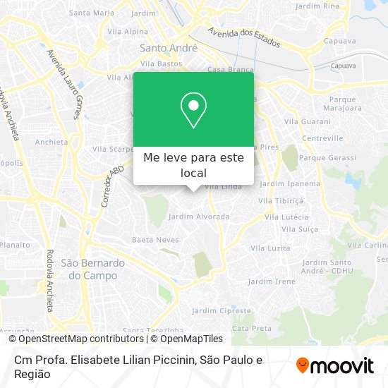 Cm Profa. Elisabete Lilian Piccinin mapa