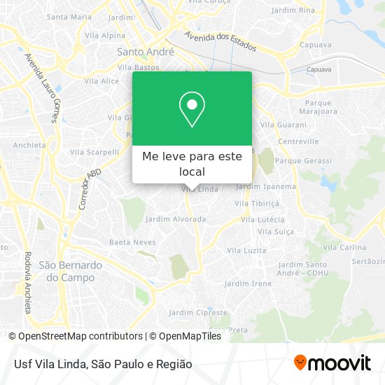 Usf Vila Linda mapa