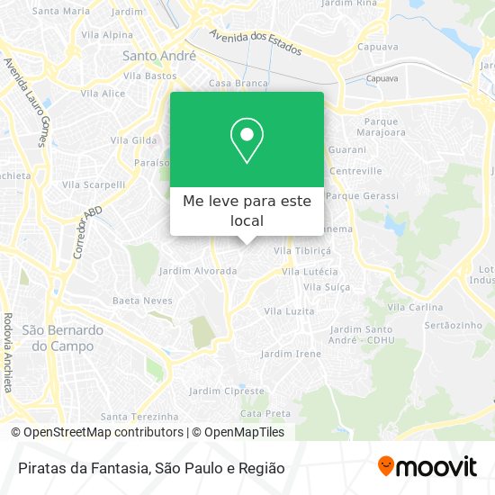 Piratas da Fantasia mapa