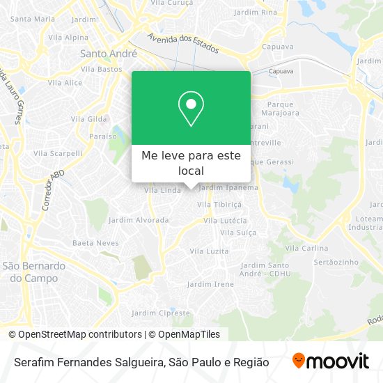 Serafim Fernandes Salgueira mapa