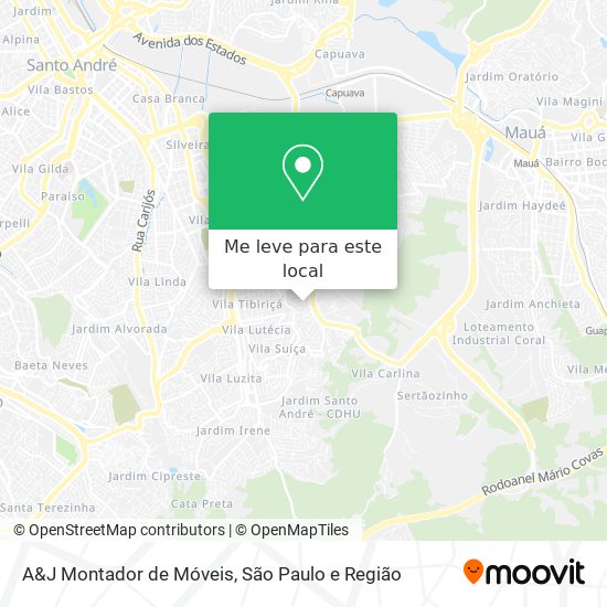 A&J Montador de Móveis mapa