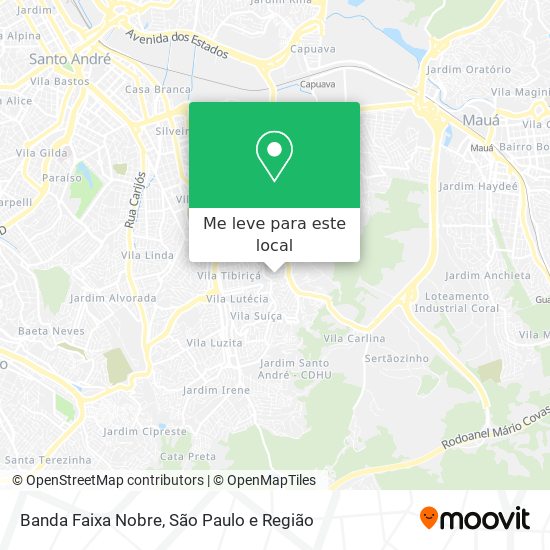 Banda Faixa Nobre mapa