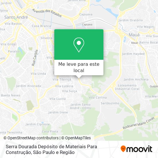 Serra Dourada Depósito de Materiais Para Construção mapa