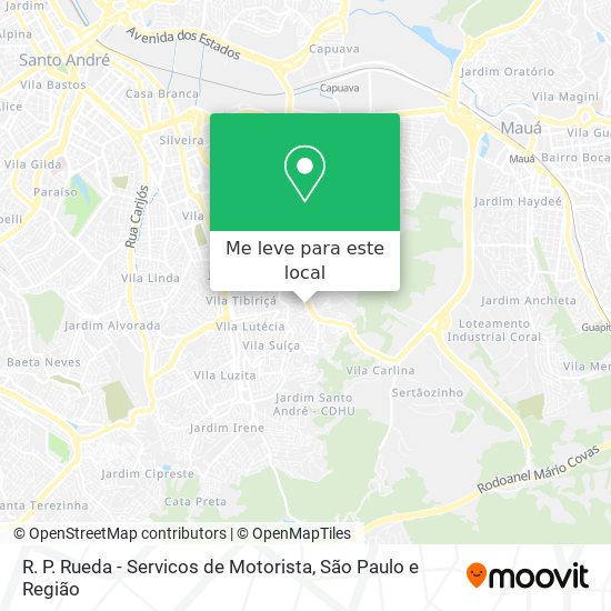 R. P. Rueda - Servicos de Motorista mapa
