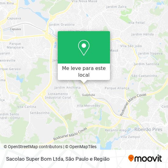 Sacolao Super Bom Ltda mapa