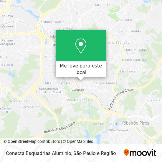Conecta Esquadrias Aluminio mapa
