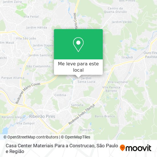 Casa Center Materiais Para a Construcao mapa