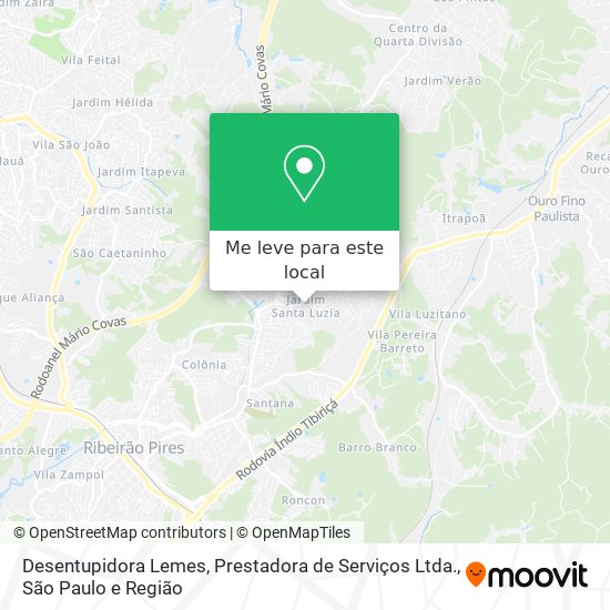 Desentupidora Lemes, Prestadora de Serviços Ltda. mapa