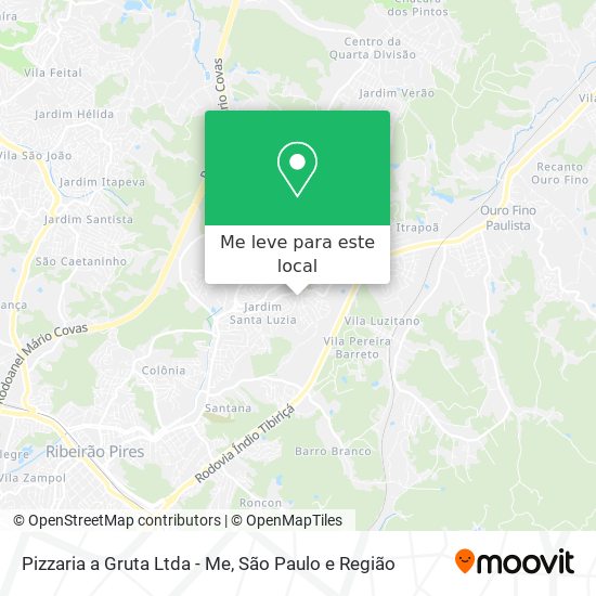 Pizzaria a Gruta Ltda - Me mapa
