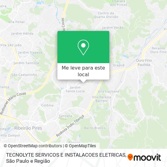 TECNOLYTE SERVICOS E INSTALACOES ELETRICAS mapa