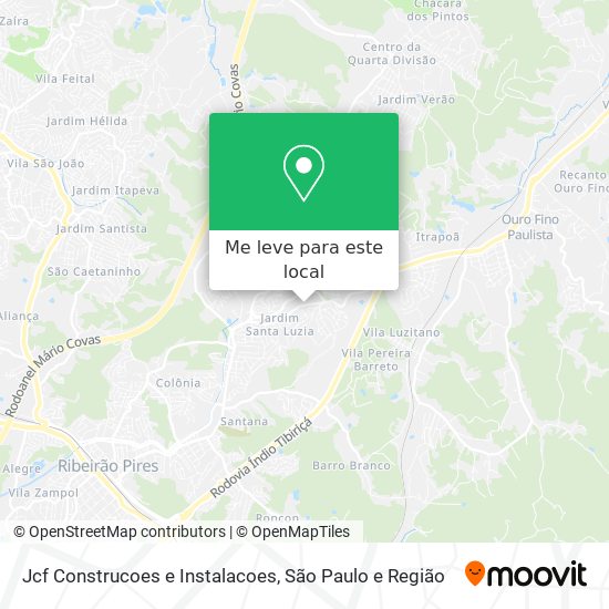 Jcf Construcoes e Instalacoes mapa