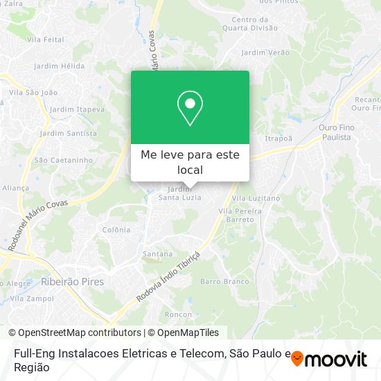 Full-Eng Instalacoes Eletricas e Telecom mapa