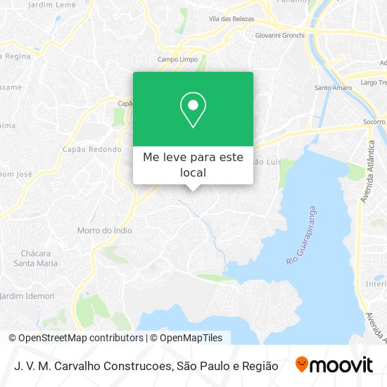 J. V. M. Carvalho Construcoes mapa