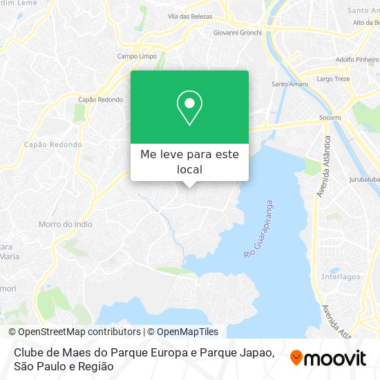 Clube de Maes do Parque Europa e Parque Japao mapa