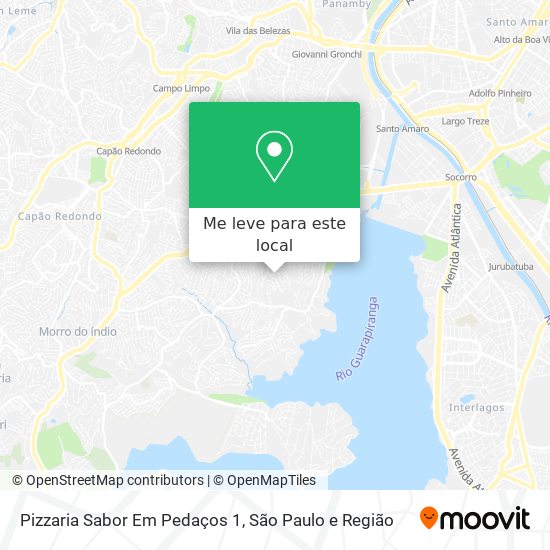 Pizzaria Sabor Em Pedaços 1 mapa