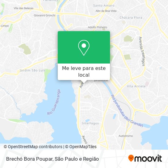 Brechó Bora Poupar mapa