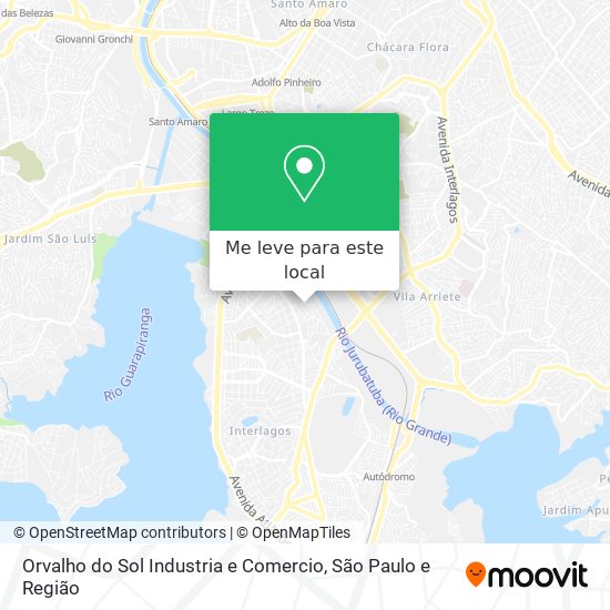 Orvalho do Sol Industria e Comercio mapa