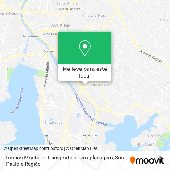 Irmaos Monteiro Transporte e Terraplenagem mapa