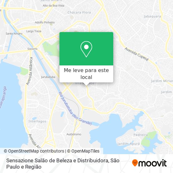 Sensazione Salão de Beleza e Distribuidora mapa