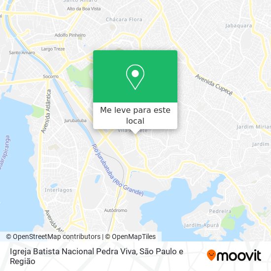 Igreja Batista Nacional Pedra Viva mapa