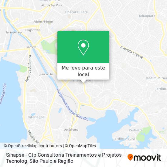 Sinapse - Ctp Consultoria Treinamentos e Projetos Tecnolog mapa