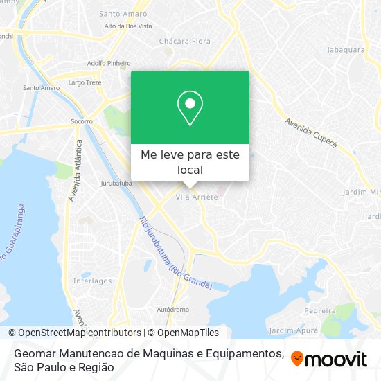 Geomar Manutencao de Maquinas e Equipamentos mapa