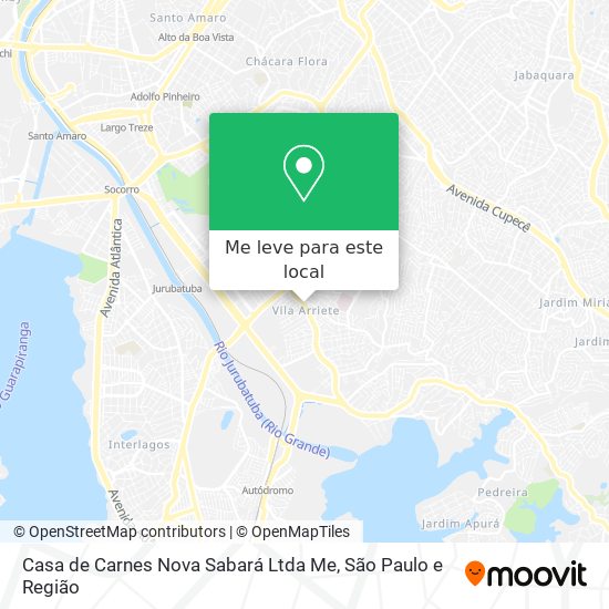 Casa de Carnes Nova Sabará Ltda Me mapa