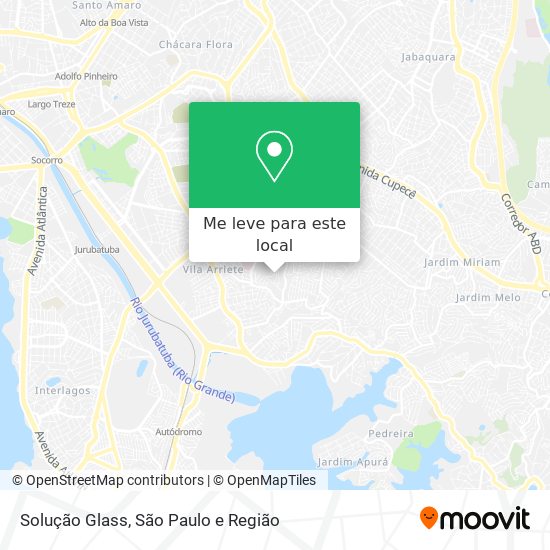 Solução Glass mapa