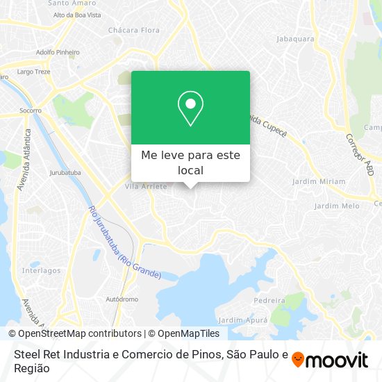 Steel Ret Industria e Comercio de Pinos mapa