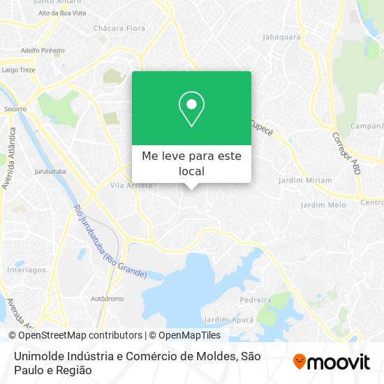 Unimolde Indústria e Comércio de Moldes mapa