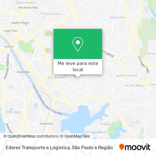 Ederex Transporte e Logistica mapa