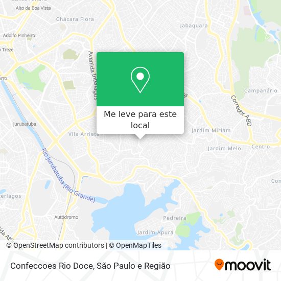 Confeccoes Rio Doce mapa