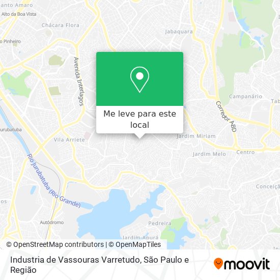 Industria de Vassouras Varretudo mapa