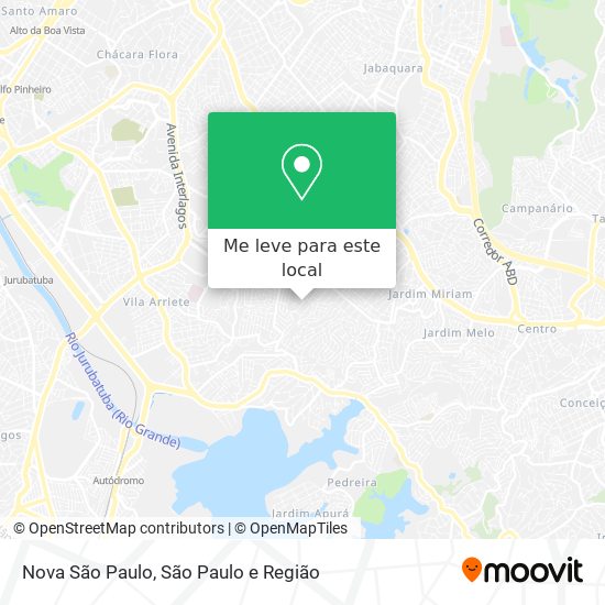 Nova São Paulo mapa