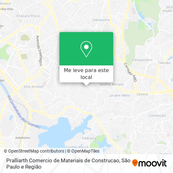 Pralliarth Comercio de Materiais de Construcao mapa