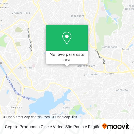 Gepeto Producoes Cine e Video mapa