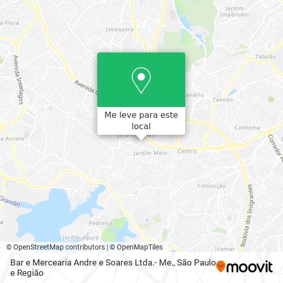 Bar e Mercearia Andre e Soares Ltda.- Me. mapa