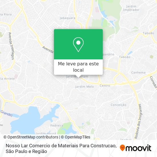 Nosso Lar Comercio de Materiais Para Construcao mapa