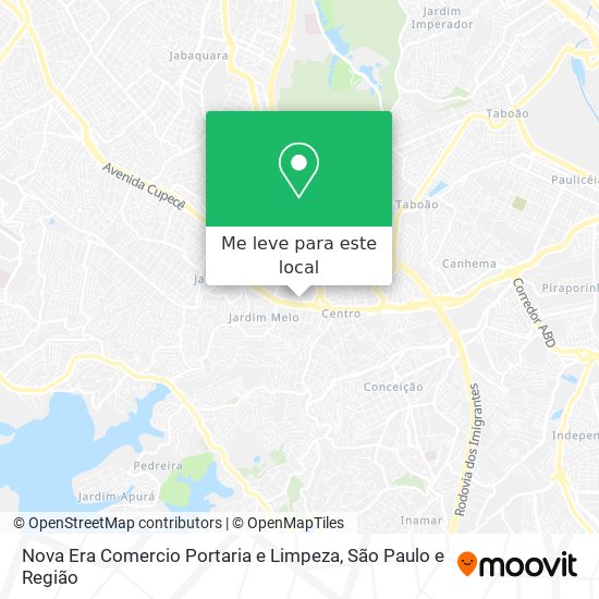 Nova Era Comercio Portaria e Limpeza mapa