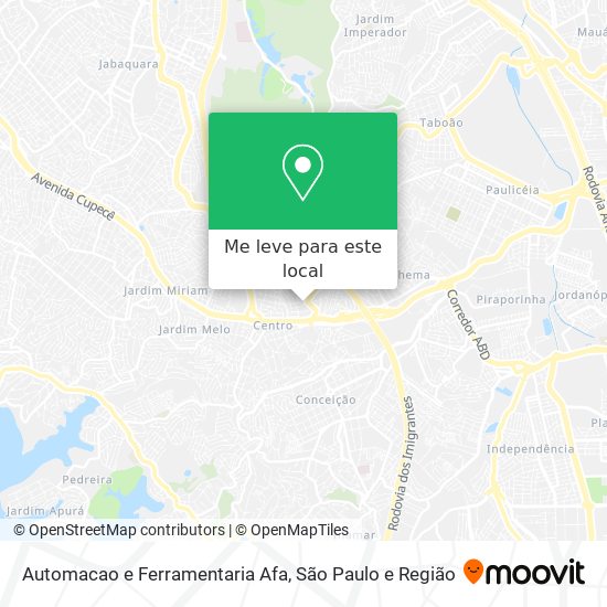 Automacao e Ferramentaria Afa mapa