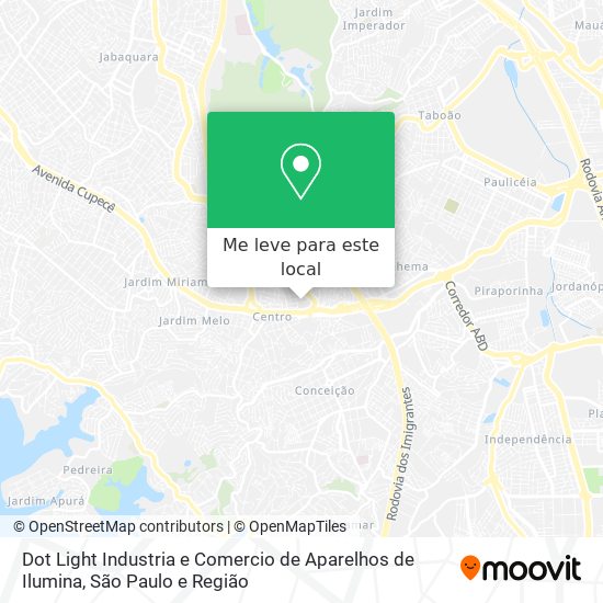 Dot Light Industria e Comercio de Aparelhos de Ilumina mapa